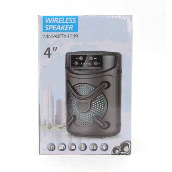 KTX-1449 Wireless Portable Bluetooth Speaker 4″