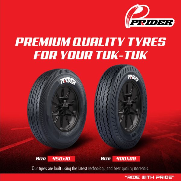 450-10 SRI/TW-09 8PR Tube Less PRIDER Brand New Tyre